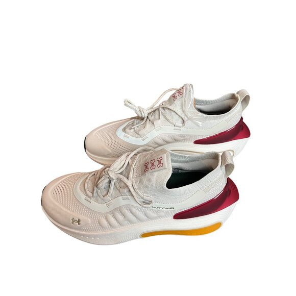 Under Armour HOVR Phantom 3 Running Shoes White/Red Size 10 With Extra Laces - Picture 4 of 10